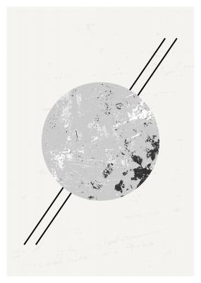 Poster  Abstraction sur fond blanc