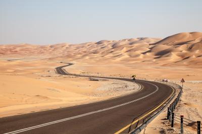Tableau  Landschaft des Weges durch die Wüste
