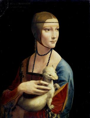 Tableau  Leonardo da Vinci The Lady with an Ermine
