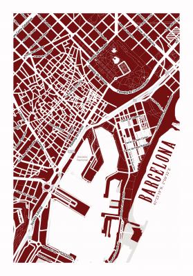 Poster  Plan de Barcelone