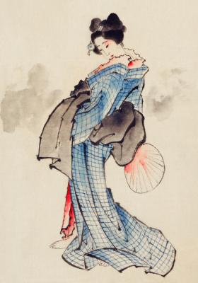 Poster  Geisha japonaise