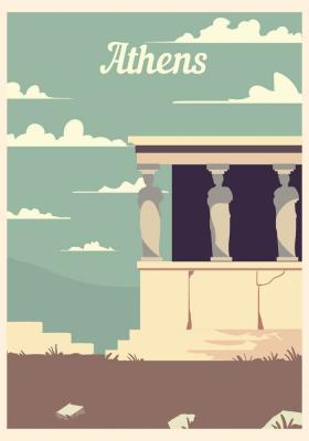 Poster  Ruines grecques