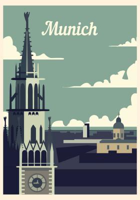 Poster  Tour Olympique de Munich