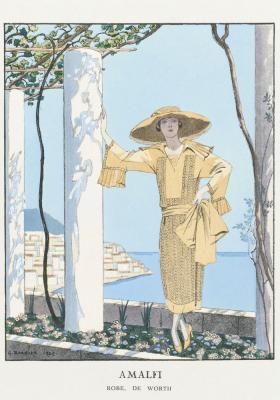 Poster  Femme en robe de vacances