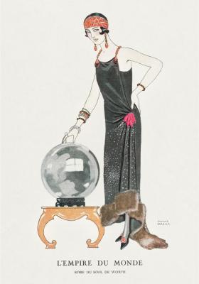 Poster  Femme élégante en robe longue
