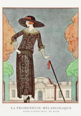 Poster  Femme élégante avec un chapeau