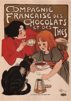 Poster  Compagnie Francaise Des Chocolats Et Des Thes - Theophile Alexandre Steinlen