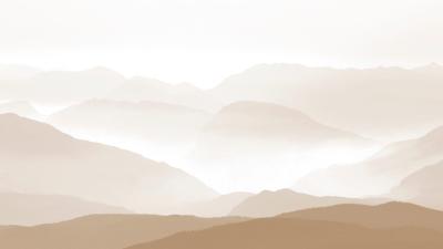 Papier peint  Paysage de montagne monochromatique