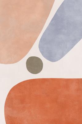 Poster  Abstraction géométrique dans un style scandinave