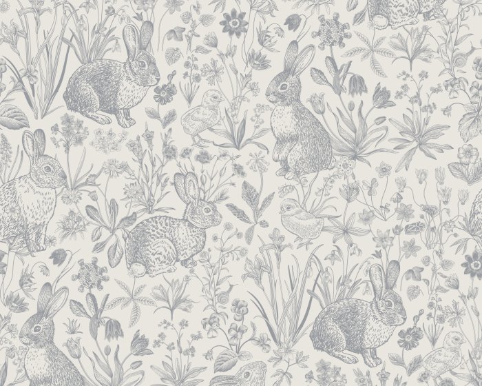 Papier peint  Animaux et plantes vintage