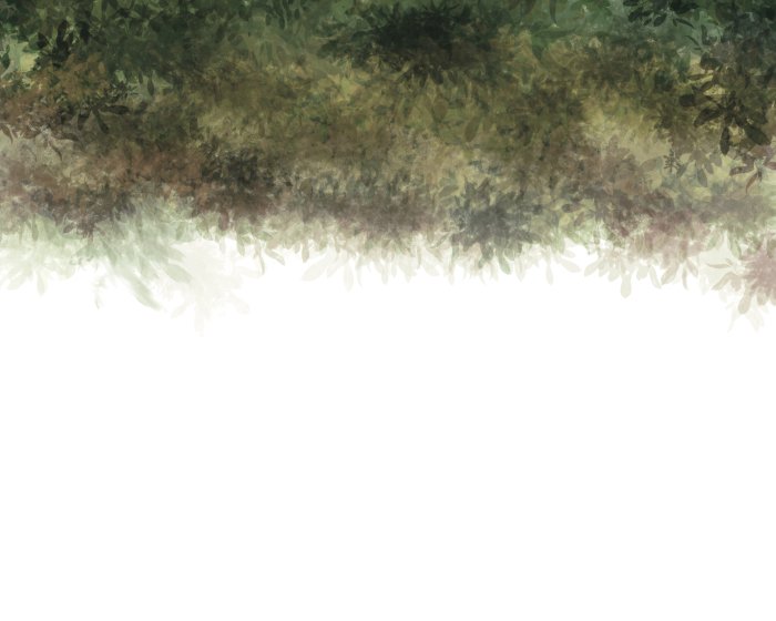 Papier peint  Motif abstrait de feuilles vertes dans un style aquarelle