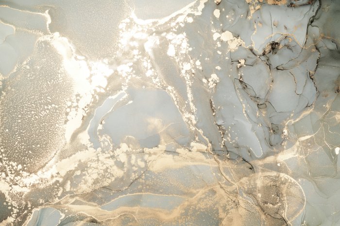 Papier peint  Composition abstraite en marbre avec de l&#39;or