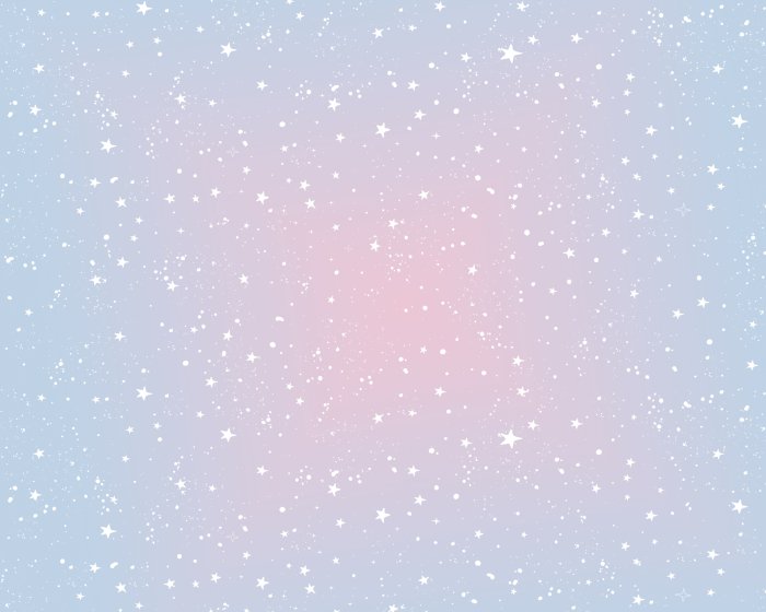 Papier peint  Des étoiles dans le ciel bleu-rose