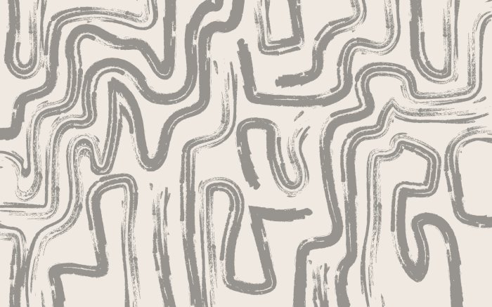 Papier peint  Motif de lignes grises de style scandinave