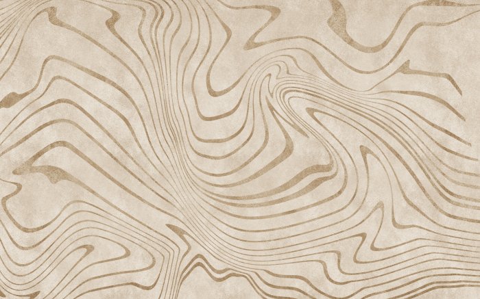 Papier peint  Motif géométrique de lignes irrégulières sur fond beige