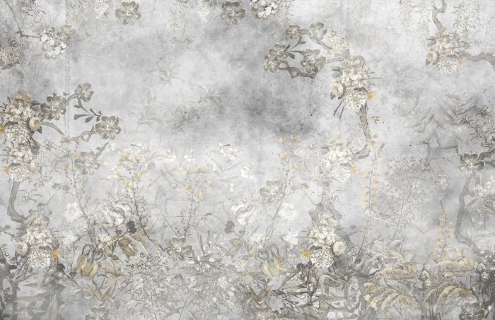 Papier peint  Motif botanique de style loft