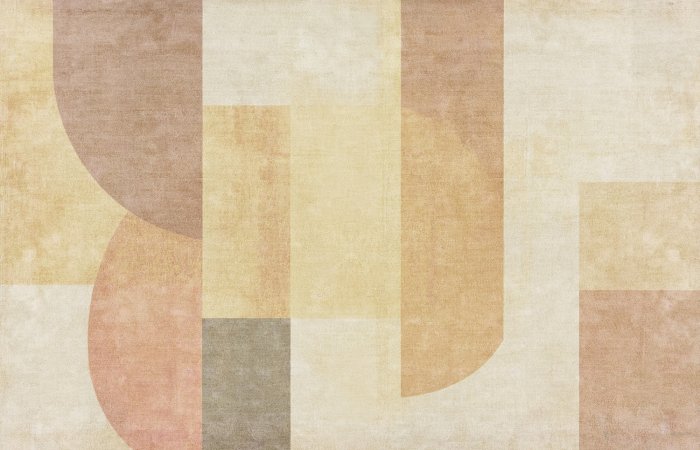 Papier peint  Formes géométriques aux couleurs vives