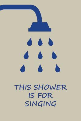 Poster  Illustration moderne avec une douche et une inscription