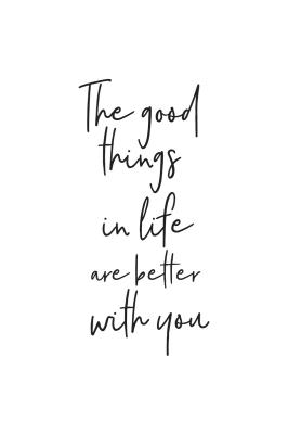 Poster  Sentence noir et blanc dans un style minimaliste