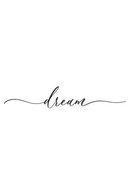 Poster  Texte minimaliste dream