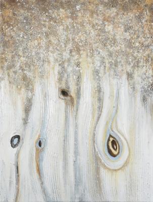 Tableau  Abstraction moderne avec détails texturés de bois