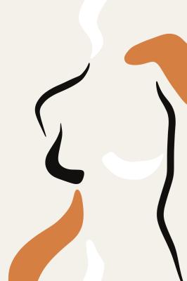 Tableau  Silhouette féminine abstraite