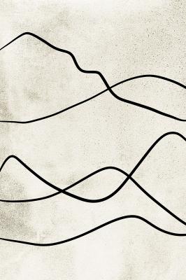 Tableau  Paysage désertique abstrait avec des lignes noires