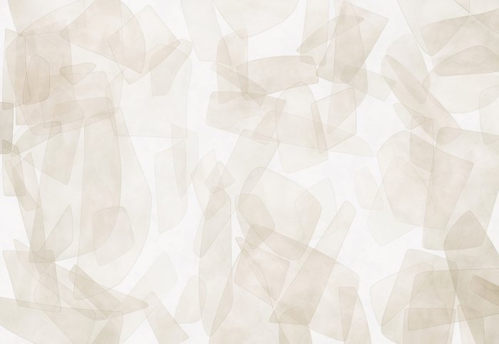 Papier peint  Formes géométriques en style aquarelle sur fond clair, motif minimaliste