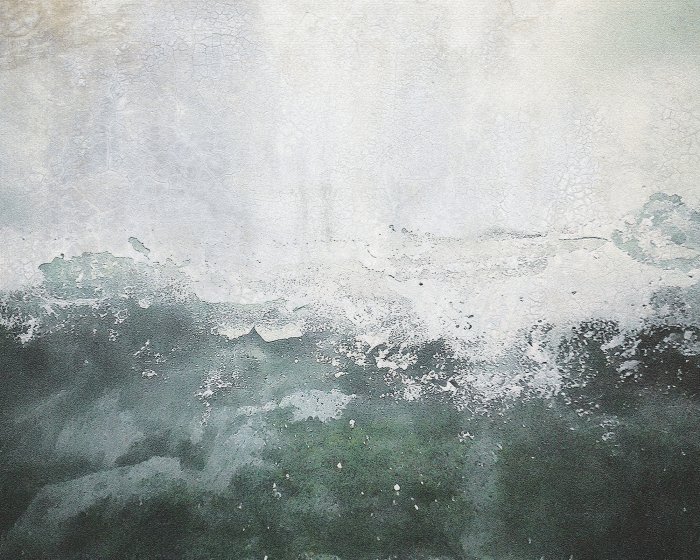 Papier peint  Ombre sur fond texturé en béton