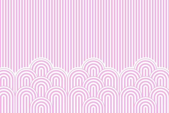 Papier peint  Motif à rayures roses pour filles