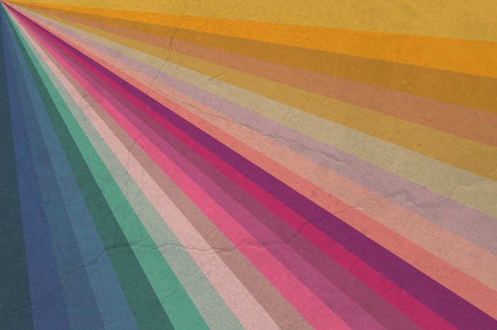 Papier peint  Rayures colorées dans le style vintage