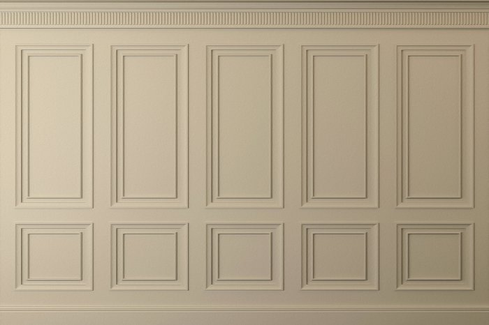 Papier peint  Imitation de boiserie en couleurs beiges