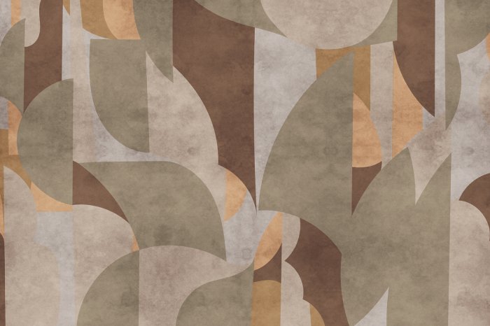 Papier peint  Formes géométriques de style moderne avec texture béton