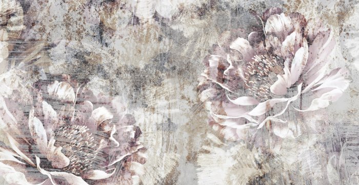 Papier peint  Fleurs délicates d'une pivoine rose