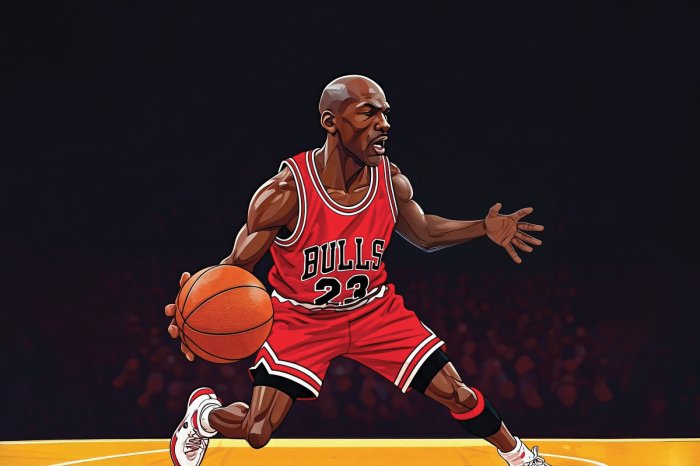 Papier peint  Joueur de basketball courant avec le ballon sur le terrain