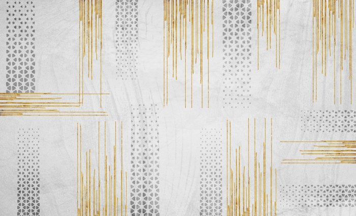 Papier peint  Lignes dorées modernes et minimalistes