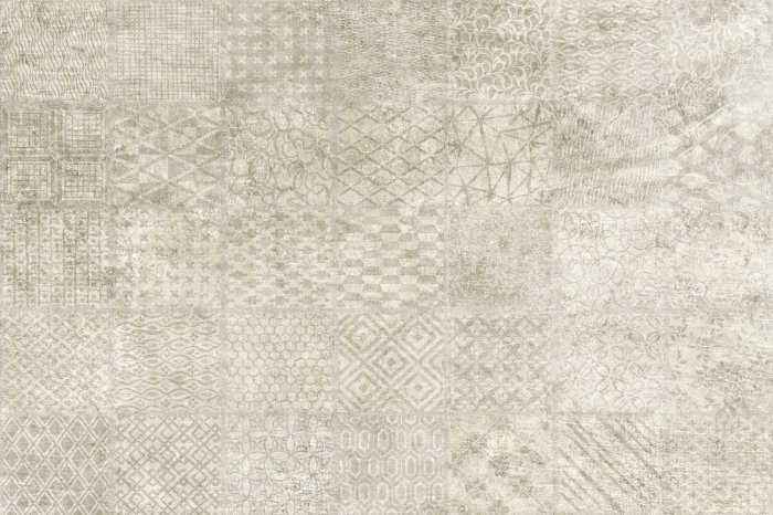 Papier peint  Formes délicates dans le motif des carreaux