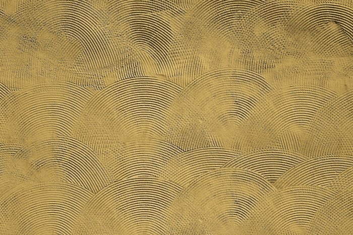 Papier peint  Cercles sur un mur en béton dans le style glamour