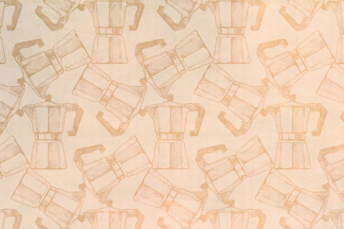 Papier peint  Machine à café style vintage