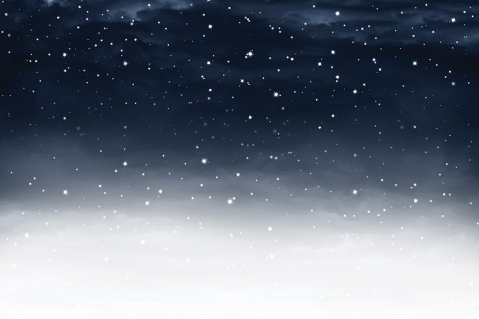 Papier peint  Étoiles dans le ciel nocturne en aquarelle