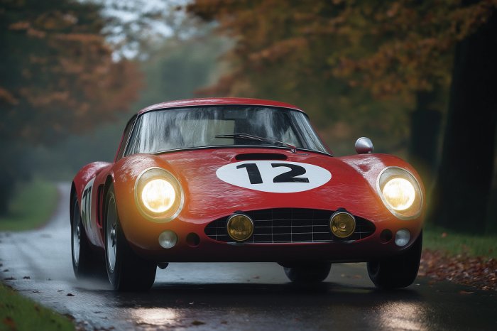 Papier peint  Voiture de F1 filant à toute vitesse dans la ville