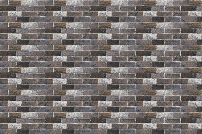 Papier peint  Imitation classique d'un mur en briques