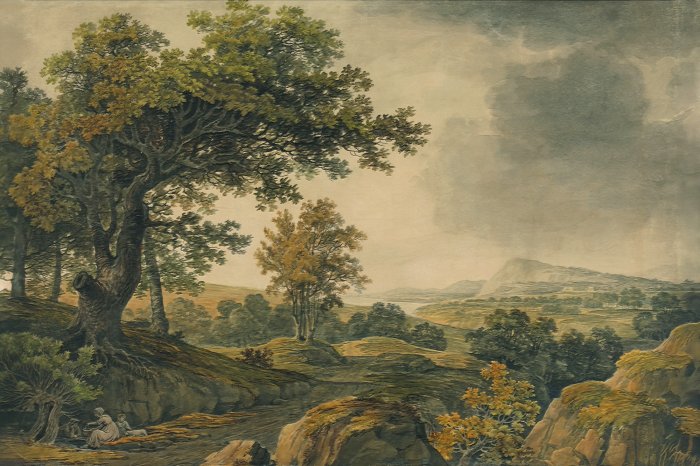 Papier peint  Collines pittoresques avec une végétation luxuriante