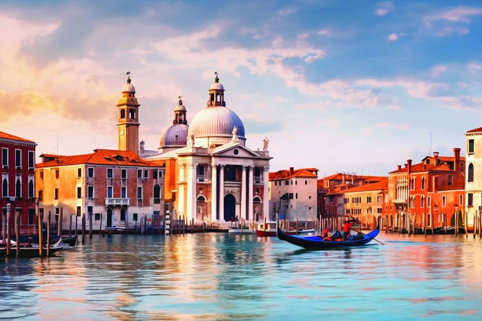 Papier peint  Architecture historique entourée de rayons de soleil