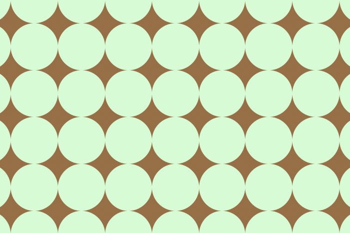 Papier peint  Motif géométrique en forme de cercles