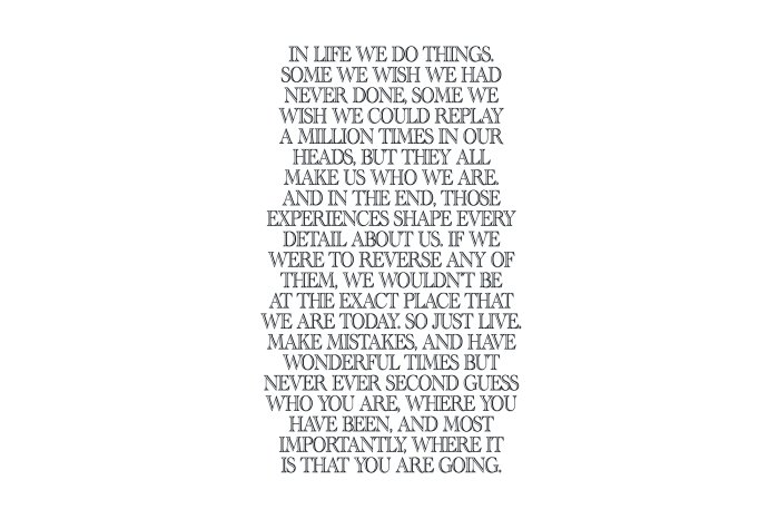 Papier peint  Textes noirs typographiques