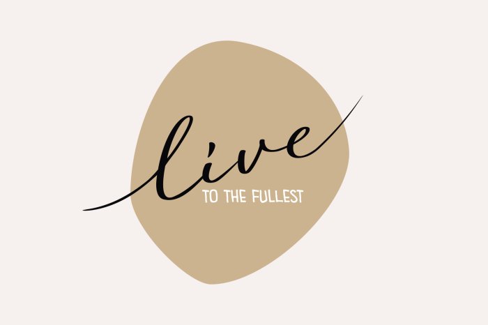 Papier peint  Tache brune avec texte délicat