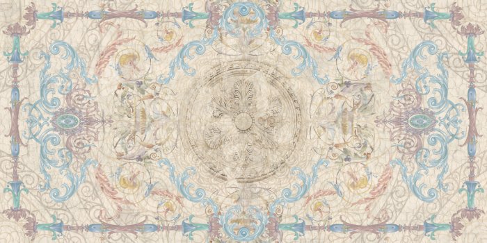 Papier peint  Imitation d'un tapis élégant de style boho