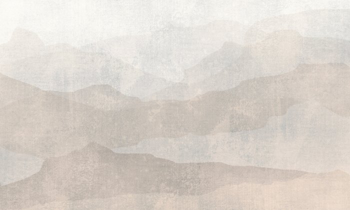 Papier peint  Paysage Montagnard dans un Style Minimaliste