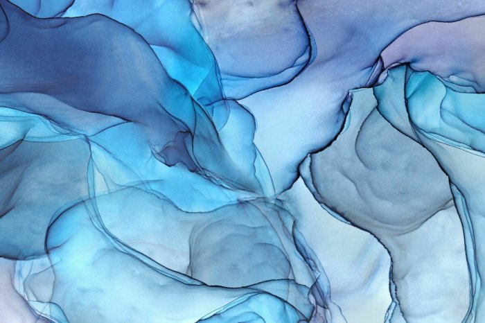 Papier peint  Marbre bleu abstrait motif